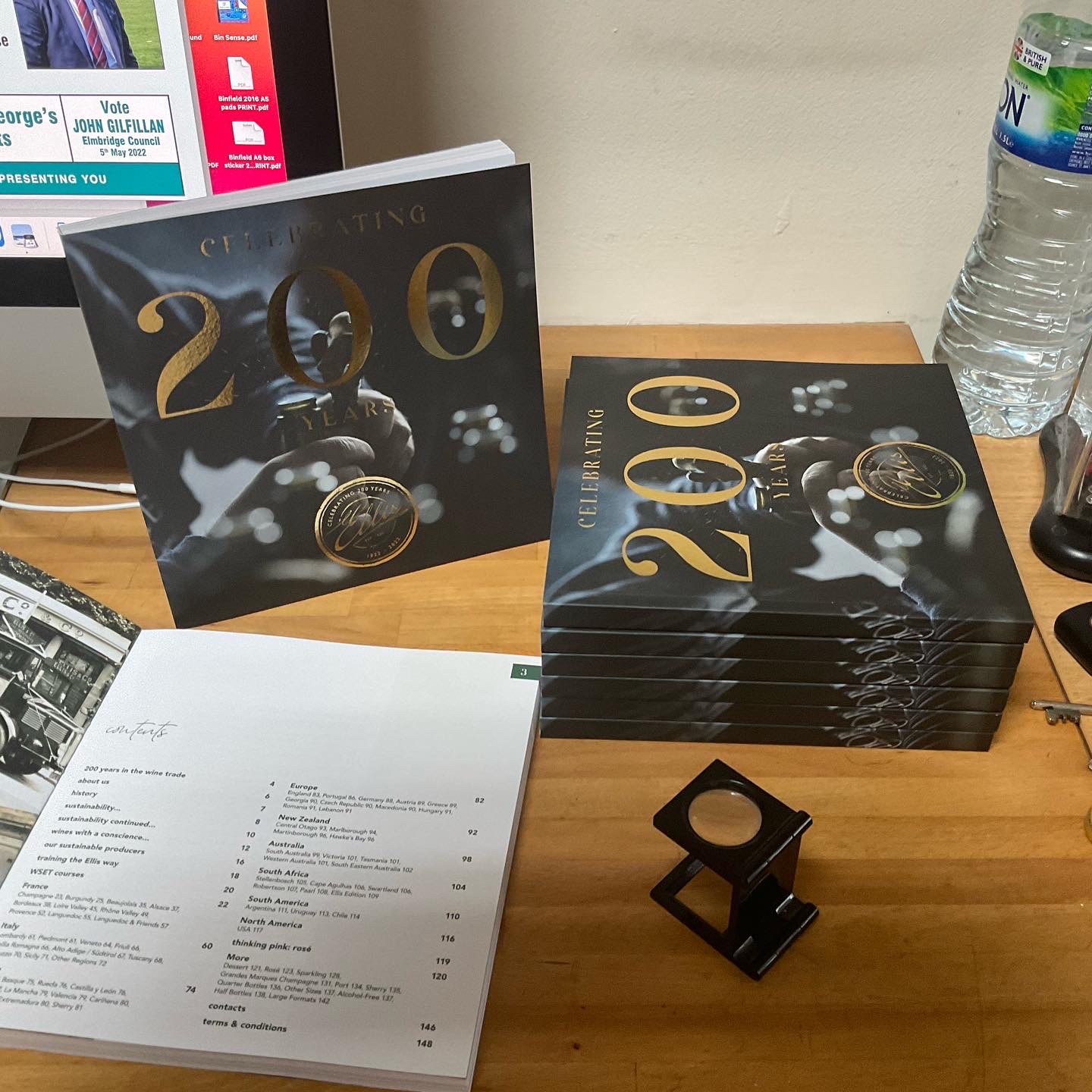 Gold foil finished brochure